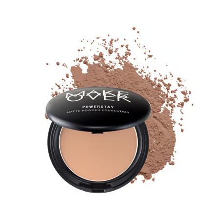 MAKE OVER  Powerstay Matte Powder Foundation W60 Creme Cocoa