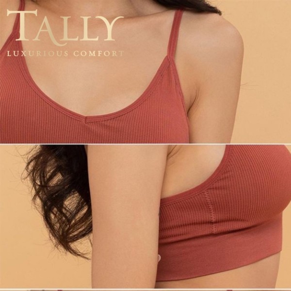 TALLY A23 Kemben/ Bralette/ Sport Bra Busa Tipis Bahan Rajut CUP B
