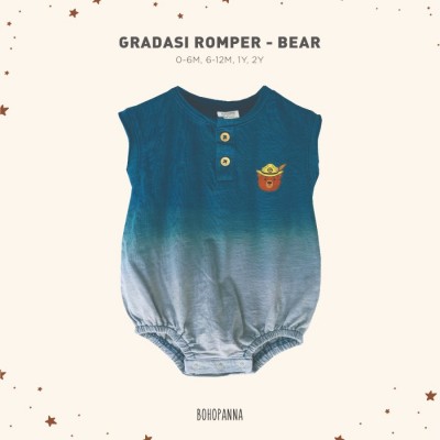 BOHOPANNA - GRADASI ROMPER - Jumper Anak - BEAR, 6-12M