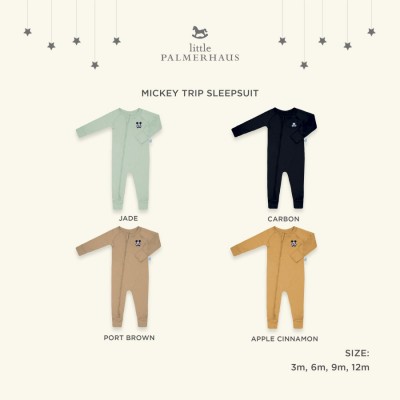 Little Palmerhaus - Disney Mickey Trip Sleepsuit (Jumper Bayi) - Port Brown, 3 Months