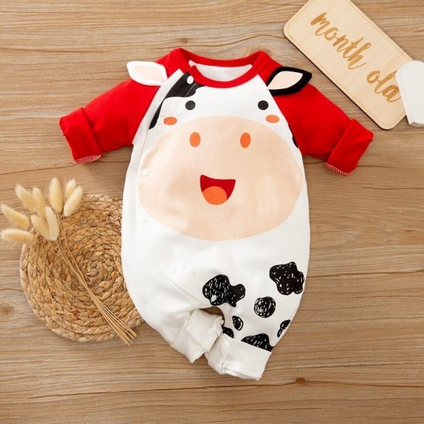 Baju Bayi Import KOREA Motif Moo Original Jumper bayi PREMIUM - 73