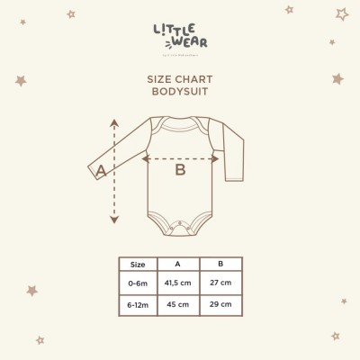Jumper Bayi - Little Palmerhaus Little Wear Long Bodysuit 20.0 - Polar Bear, 0-6 M