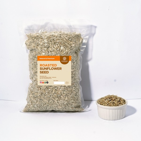 Sunflower Seed roasted 1 kg kuaci Biji bunga Matahari panggang kupas Natural Premium Alami Superfood Snack Crunchy