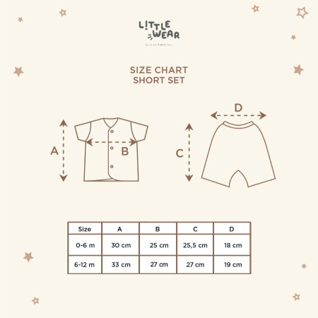Little Palmerhaus - Little Wear Short Set 15.0 (Setelan Bayi) - Sheep, 6-12 M