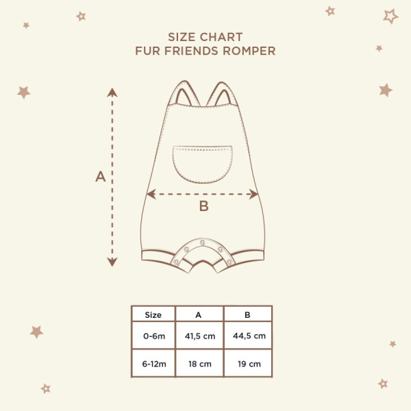 Little Palmerhaus - Jumper Bayi Fur Friends Romper - Marine Blue, 0-6 M