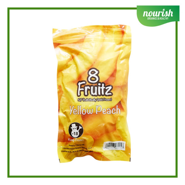 8 Fruitz IQF Peach IQF / Peach Beku 500 gr