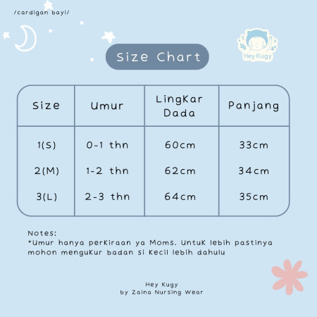 Cardigan Bayi Perempuan / Jaket Anak Balita Cewek Newborn - Broken White, M