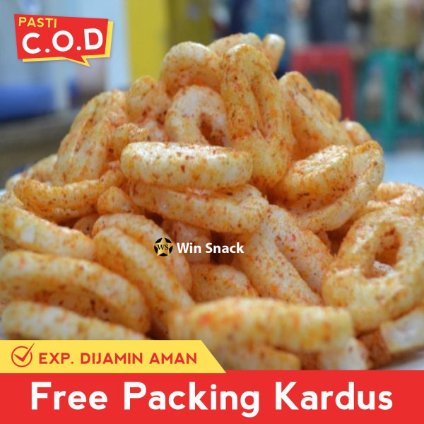 Termurah SNACK MAKANAN RINGAN Ring Pedas cemilan enak 125 gr