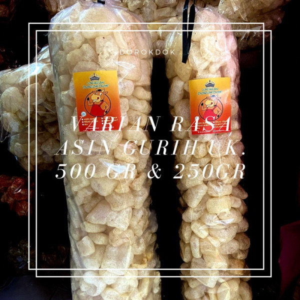 DOROKDOK GULING/KERUPUK KULIT SAPI ASIN GURIH 500GR