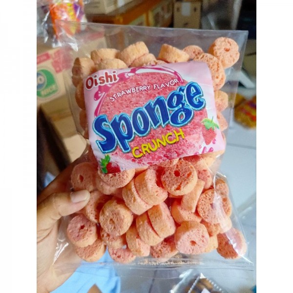 Oishi Sponge Rasa Stawberry Berat 250 gram