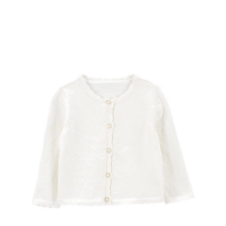 Carter's Baby Sweater Cardigan - CAT1O917210 - White, 18M