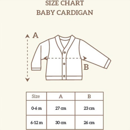 Coriander Little Palmerhaus Baby Cardigan Kardigan Bayi - 6-12 bulan