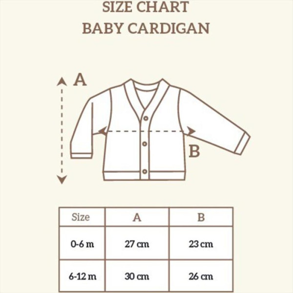 Coriander Little Palmerhaus Baby Cardigan Kardigan Bayi - 6-12 bulan