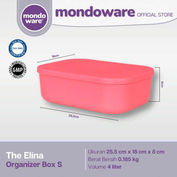 Organizer Storage Box - Kotak Penyimpanan - Mondoware Plastik - S, Tiffany Tosca