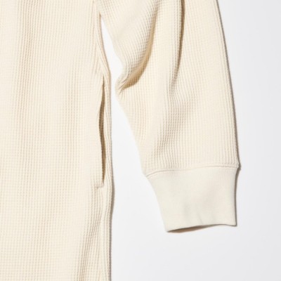 Uniqlo Gaun Waffle Lengan Panjang