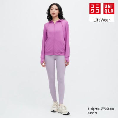 Uniqlo AIRism Jaket Mesh Hoodie Proteksi Sinar UV Lengan Panjang