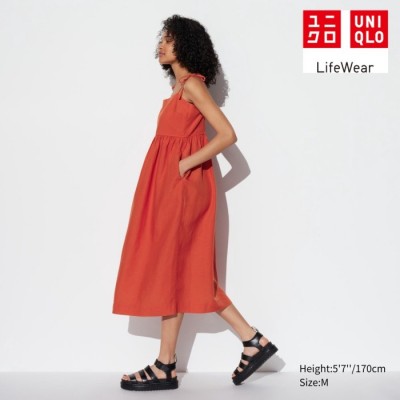 Uniqlo Gaun Kamisol Linen Blend