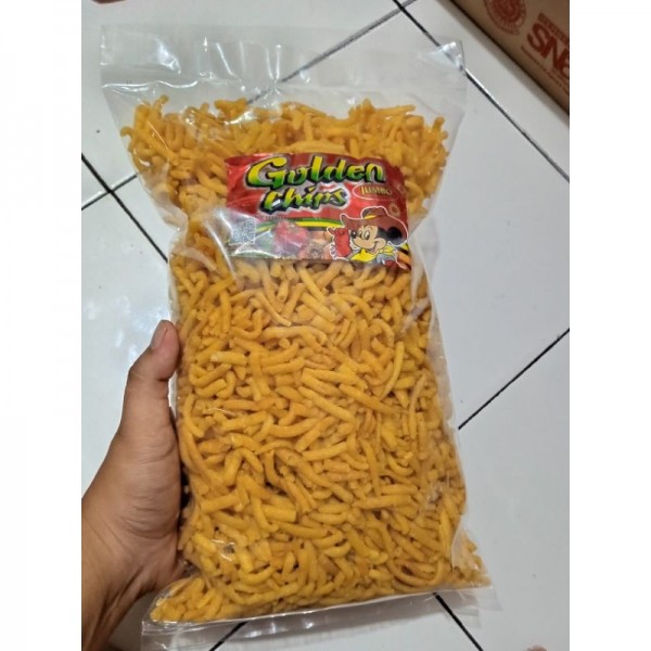 Golden chip Snack jadul Potato Chip jumbo 950gram