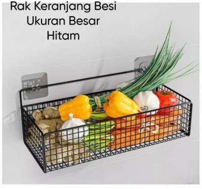 Rak Gantung Aluminium Organizer Rack Bathroom 1 Layers - Putih, 13 X 15 X 26