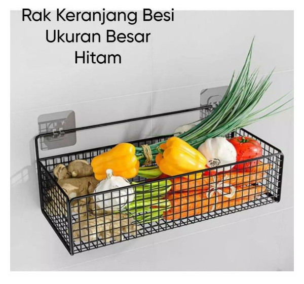 Rak Gantung Aluminium Organizer Rack Bathroom 1 Layers - Putih, 13 X 15 X 26