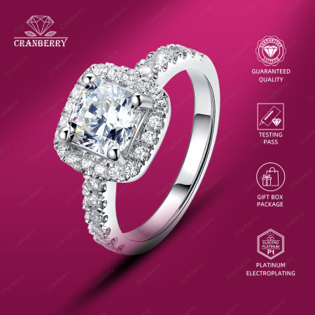 Cincin Wanita Aksesoris Perhiasan Elegan Cantik Mewah Estetik Cranberry Jewelry High Quality