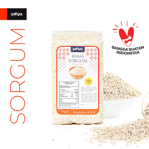 Beras Sorgum Putih 1 Kg Kupas Shorgum White Rice Safiya Food