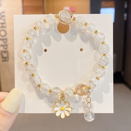 Gelang Kristal Pelajar Bunga Matahari Perhiasan Jadi Wanita Aster Kecil Perhiasan Teman