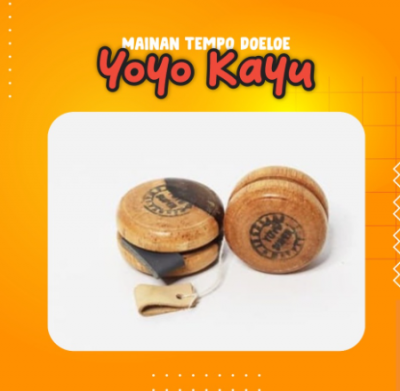 Yoyo Kayu / Mainan Tradisional / Mainan Jadul Yoyo
