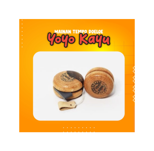 Yoyo Kayu / Mainan Tradisional / Mainan Jadul Yoyo