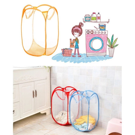 Kantong Laundry Bag Keranjang Lipat Cucian Baju Tempat Pakaian Kotor