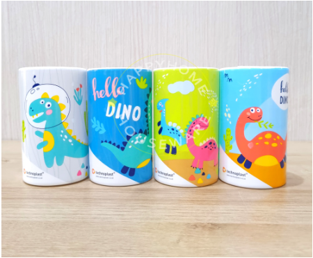 Coin Bank / Celengan Plastik 74 X 125 Mm Dino Party