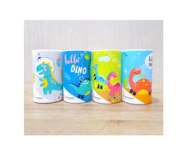 Coin Bank / Celengan Plastik 74 X 125 Mm Dino Party