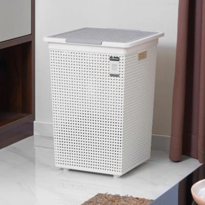 Laundry Basket Keranjang Baju Kotor Plastik Saan - Krem