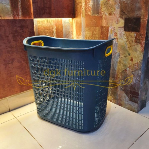Keranjang Laundry Tempat Cucian Pakaian Baju Kotor Plastik Murah TEBAL