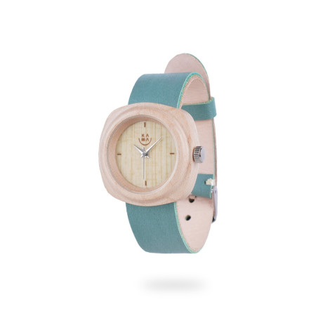 Kama Watch 2.0 Jam Tangan Kayu Maple Dial Putih