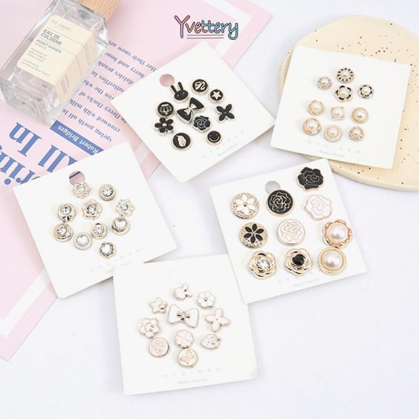 Bros Pin Wanita Model Invisible Tanpa Kancing Dapat Dilepas Untuk Pakaian Sweater Mini Pin Baju Pin Aksesoris