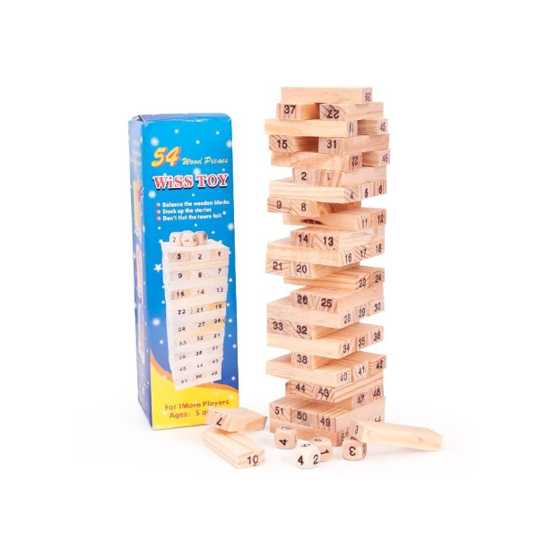 Wooden Toys Stacko Balok Kayu Angka Wiss Toy / mainan edukasi anak