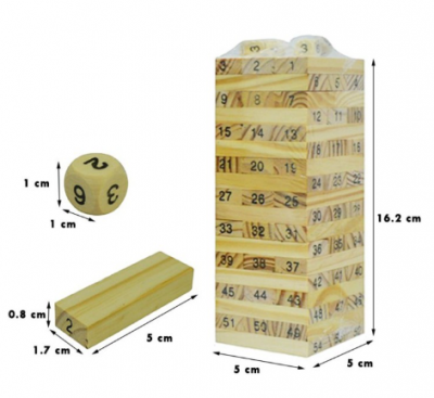 Wooden Toys Stacko Balok Kayu Angka Wiss Toy / mainan edukasi anak