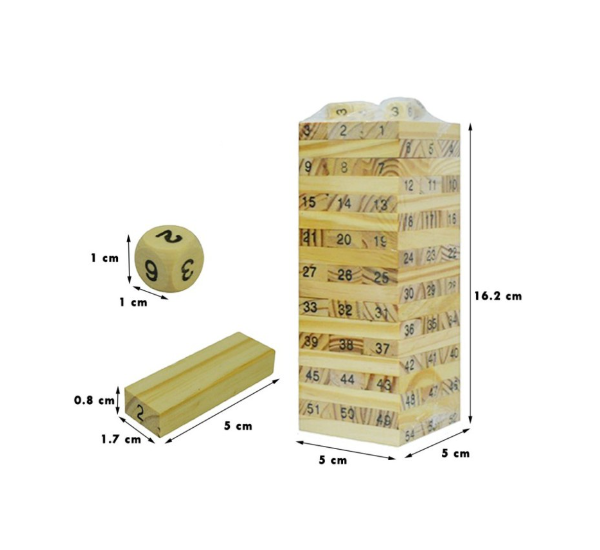 Wooden Toys Stacko Balok Kayu Angka Wiss Toy / mainan edukasi anak