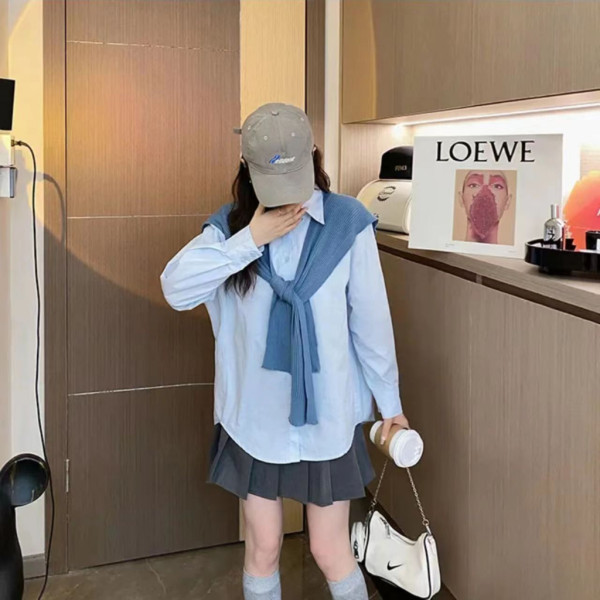 YIYI GIRL Scarf Rajut Wanita Polos Import Syal Korea