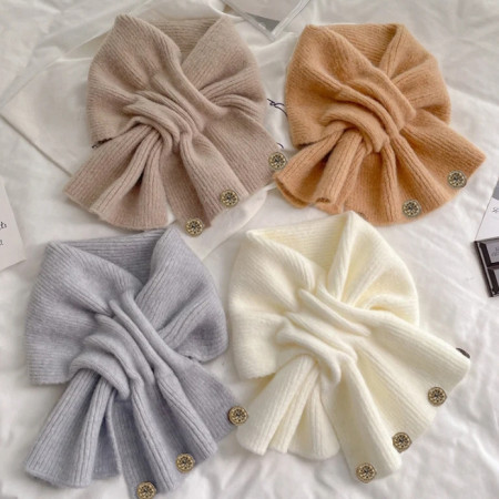 Syal Rajut Wanita Gaya Mewah Outfir Korean Style Bisa Untuk Semua Musim Dan Berbagai Acara