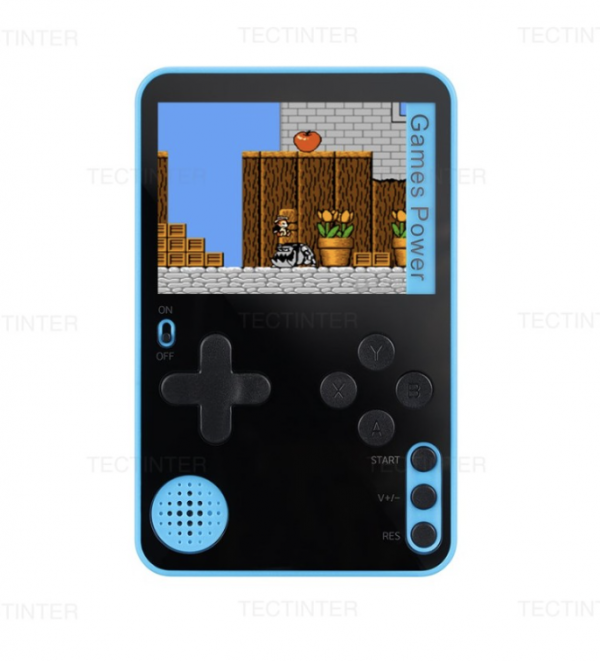 Mainan Game Boy Mini Slim / Tipis 2.4 Inch 500 in 1 Games - Biru