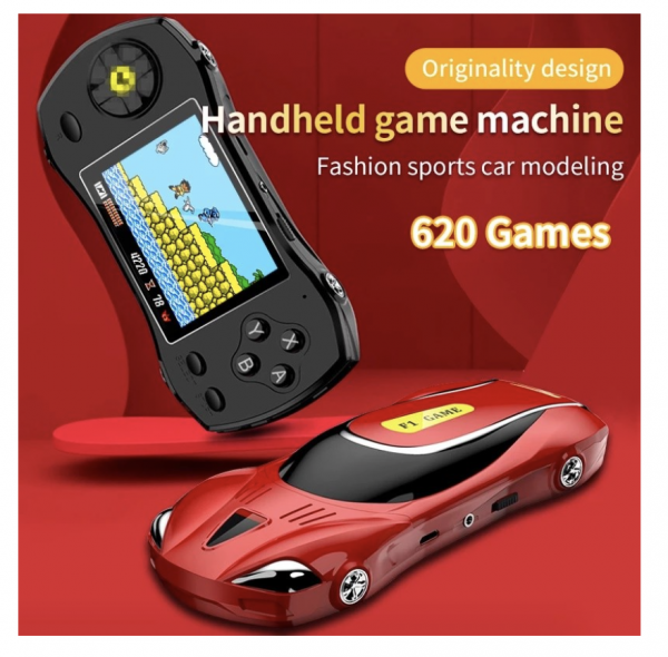 Model Mobil F1 Baru 620AV Konsol Game Genggam Konsol Game Pertarungan - 1-Player-Black
