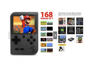 Cognos Gameboy 168 Console Konsol Game Portable Mini Classic Games