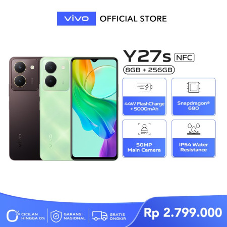vivo Y27s (8/256) - 50MP Camera, 44WFlashCharge, Snapdragon 680, IP54