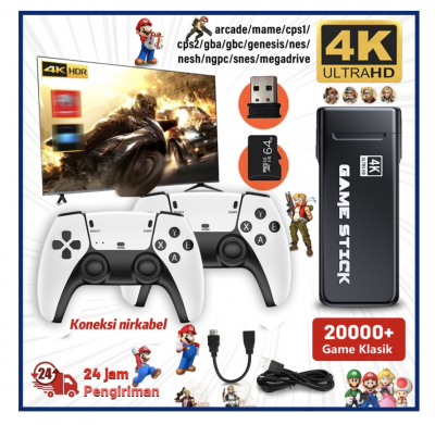 Game Stick M8PRO 4K Game Console Wireless Gamepad Retro Video Game - M8