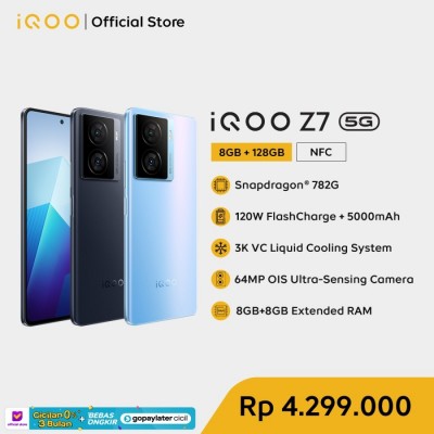 vivo iQOO Z7 (8/128) - SDM 782G, 120W FlashCharge + 5000m
