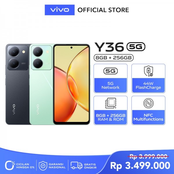 vivo Y36 5G (8/256) - 44W FlashCharge+5000mAh, NFC Multifunctions