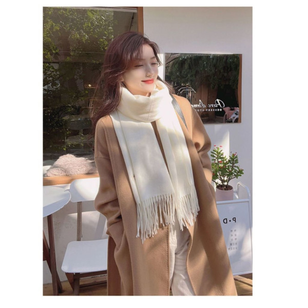 Syal Cashmere Korea Winter Syal Musim Dingin