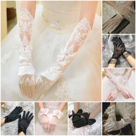 Sarung tangan Pengantin brokat/lace (bridal wedding gloves)